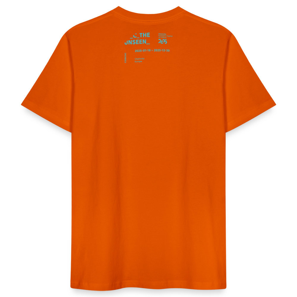 C the Unseen Verlauf - Organic Unisex T-Shirt - Tieforange