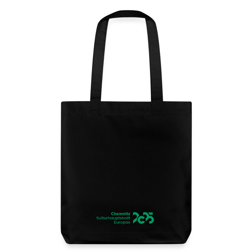 C the Unseen - Tote Bag grüner Druck - Schwarz