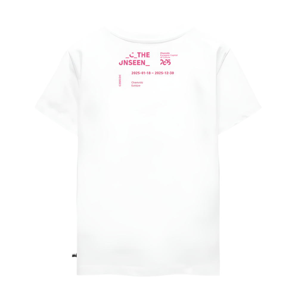 C the Unseen - Kinder T-Shirt rosa Druck - Weiß