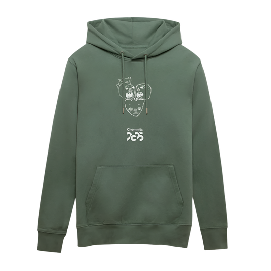 Silent Middle - Unisex Bio-Hoodie - Tanngrün