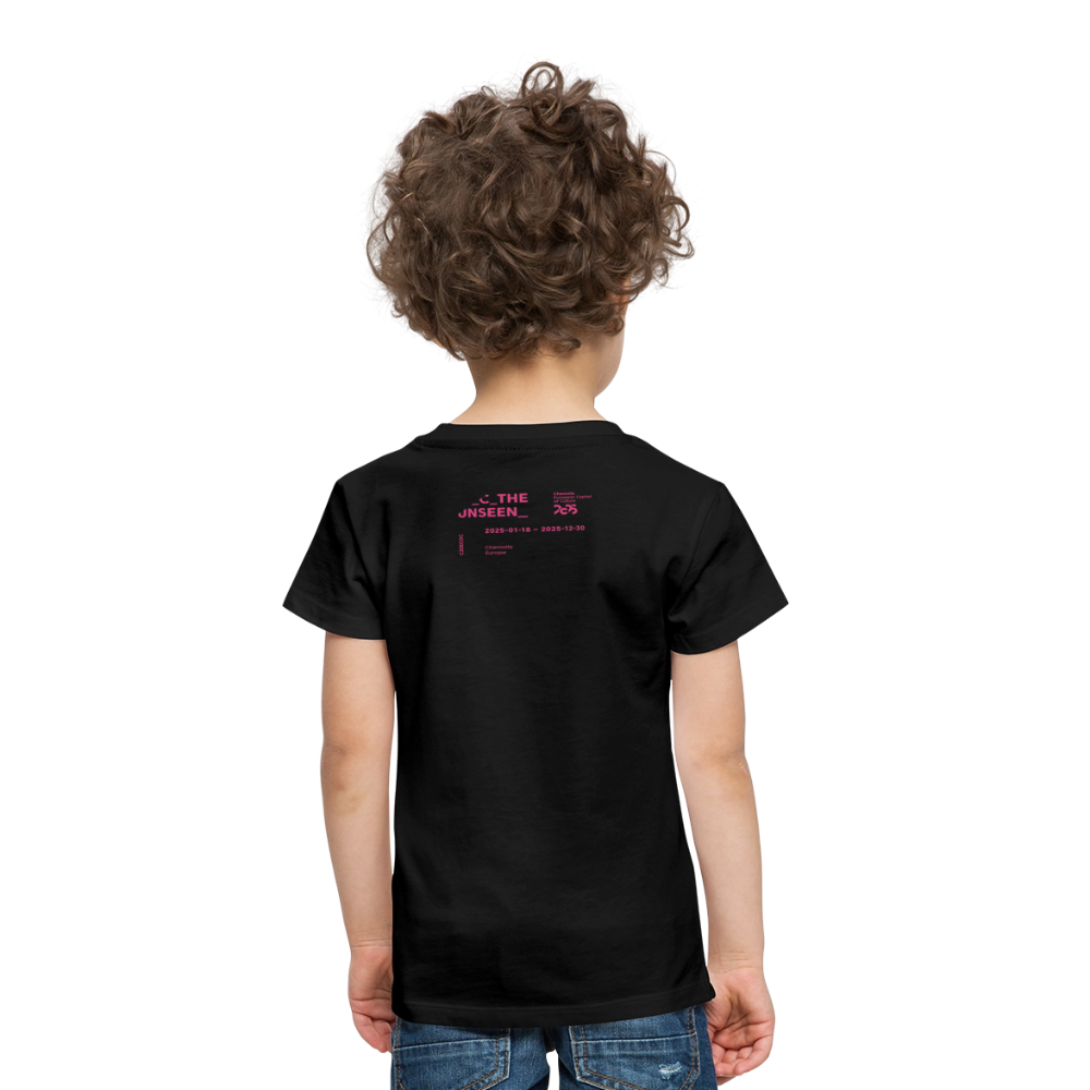 C the Unseen - Kinder T-Shirt rosa Druck - Schwarz