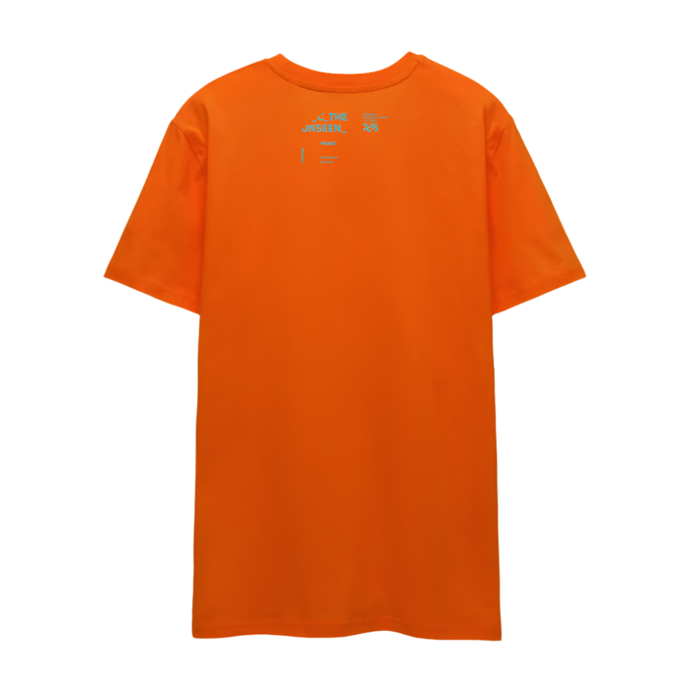 MAKE! in blau - UNISEX T-shirt - Tieforange