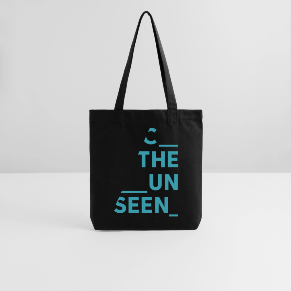 C the Unseen - Tote Bag blauer Druck - Schwarz