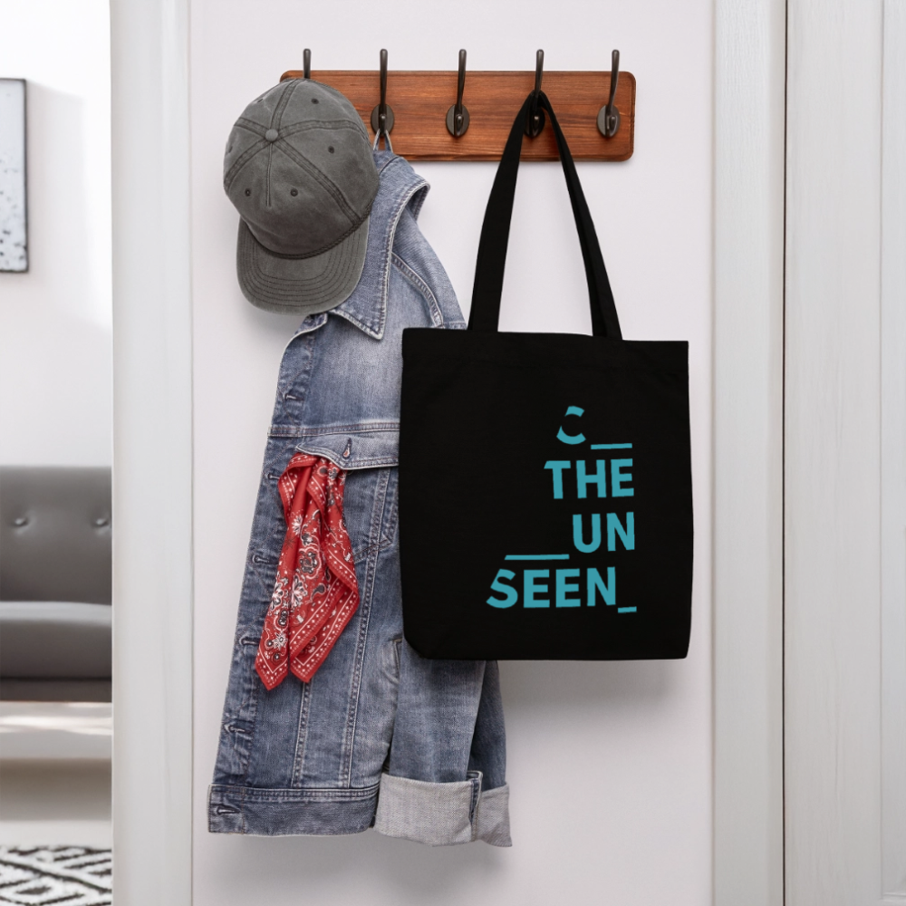 C the Unseen - Tote Bag blauer Druck - Schwarz