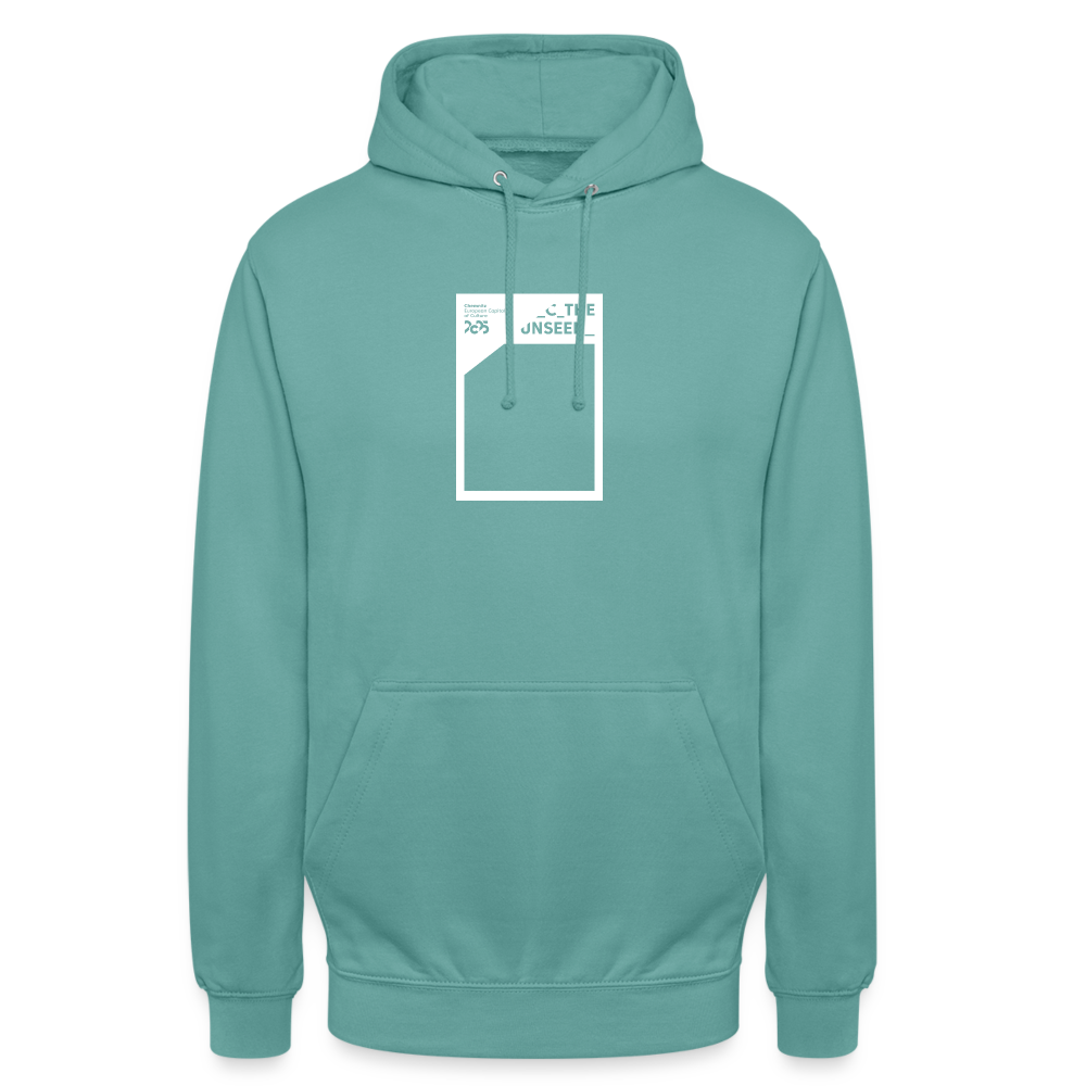 CTU Frame - Hoodie weißer Druck - Pastelltürkis