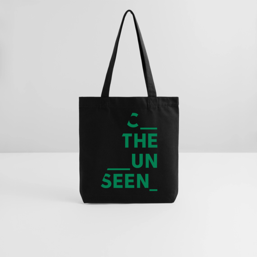 C the Unseen - Tote Bag grüner Druck - Schwarz