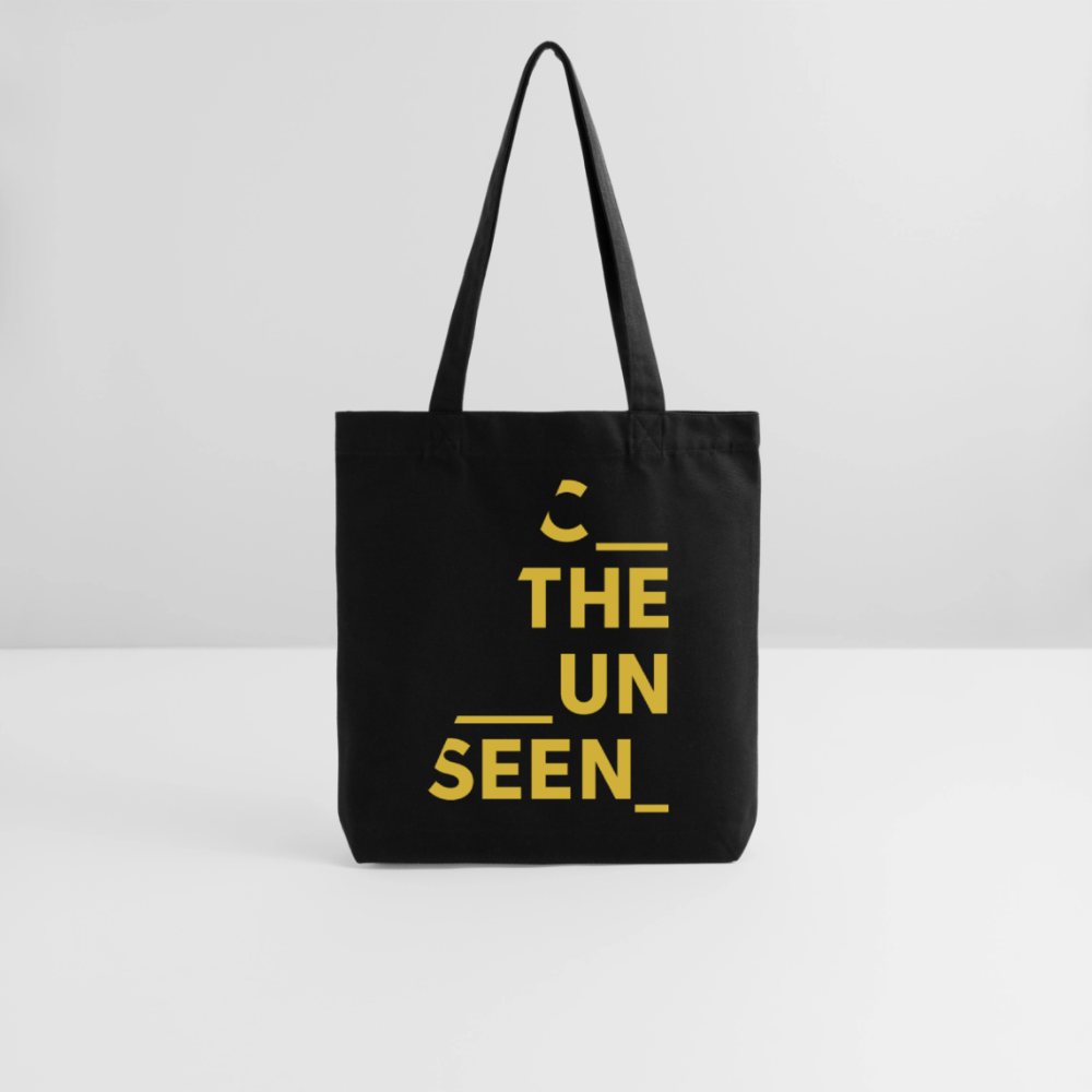 C the Unseen - Tote Bag gelber Druck - Schwarz