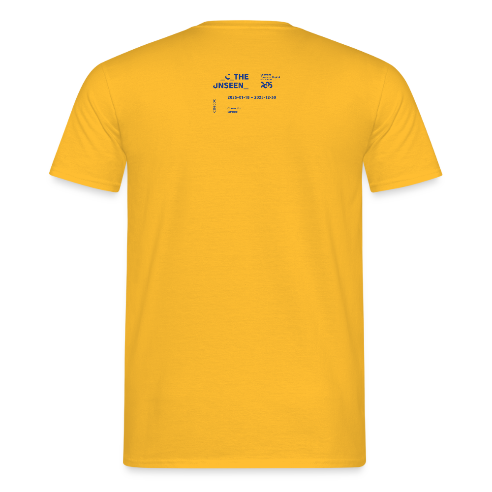 C the Unseen - T-Shirt blauer Druck - Gelb