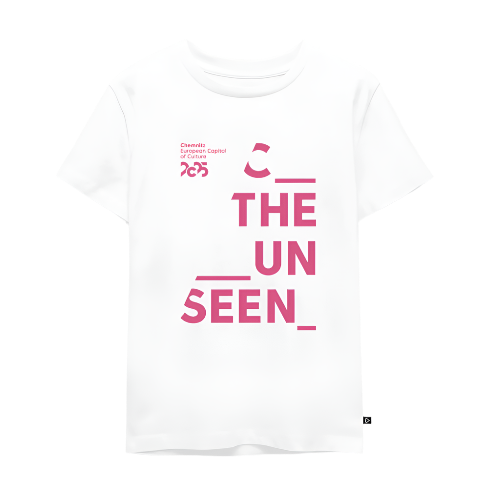 C the Unseen - Kinder T-Shirt rosa Druck - Weiß