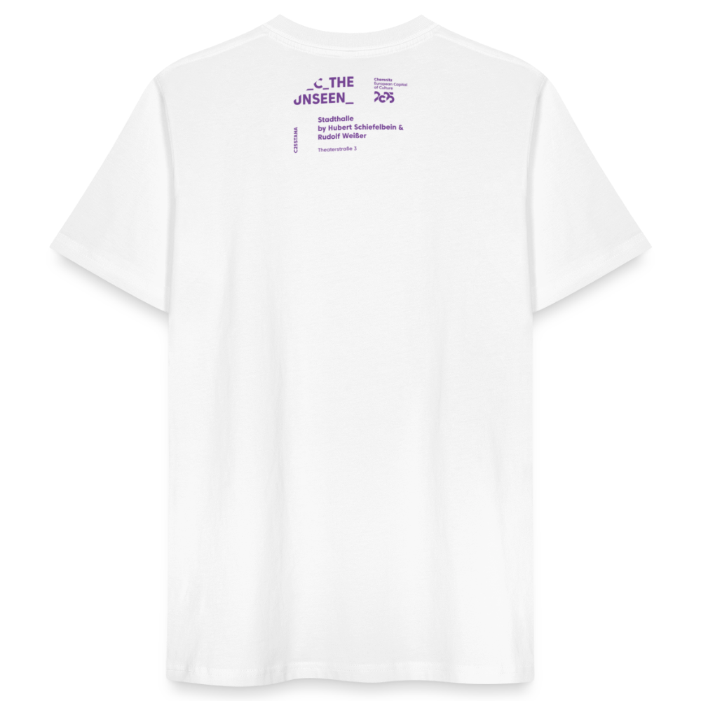 Stadthalle Close-Up - Organic Unisex T-Shirt - Weiß