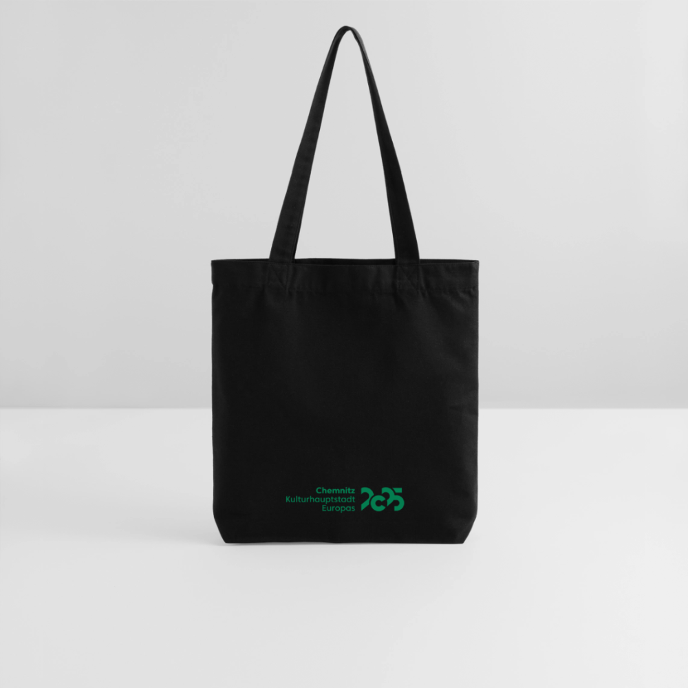 C the Unseen - Tote Bag grüner Druck - Schwarz