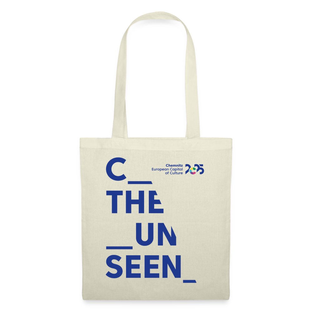 C the Unseen - Tote Bag blauer Druck - Natur