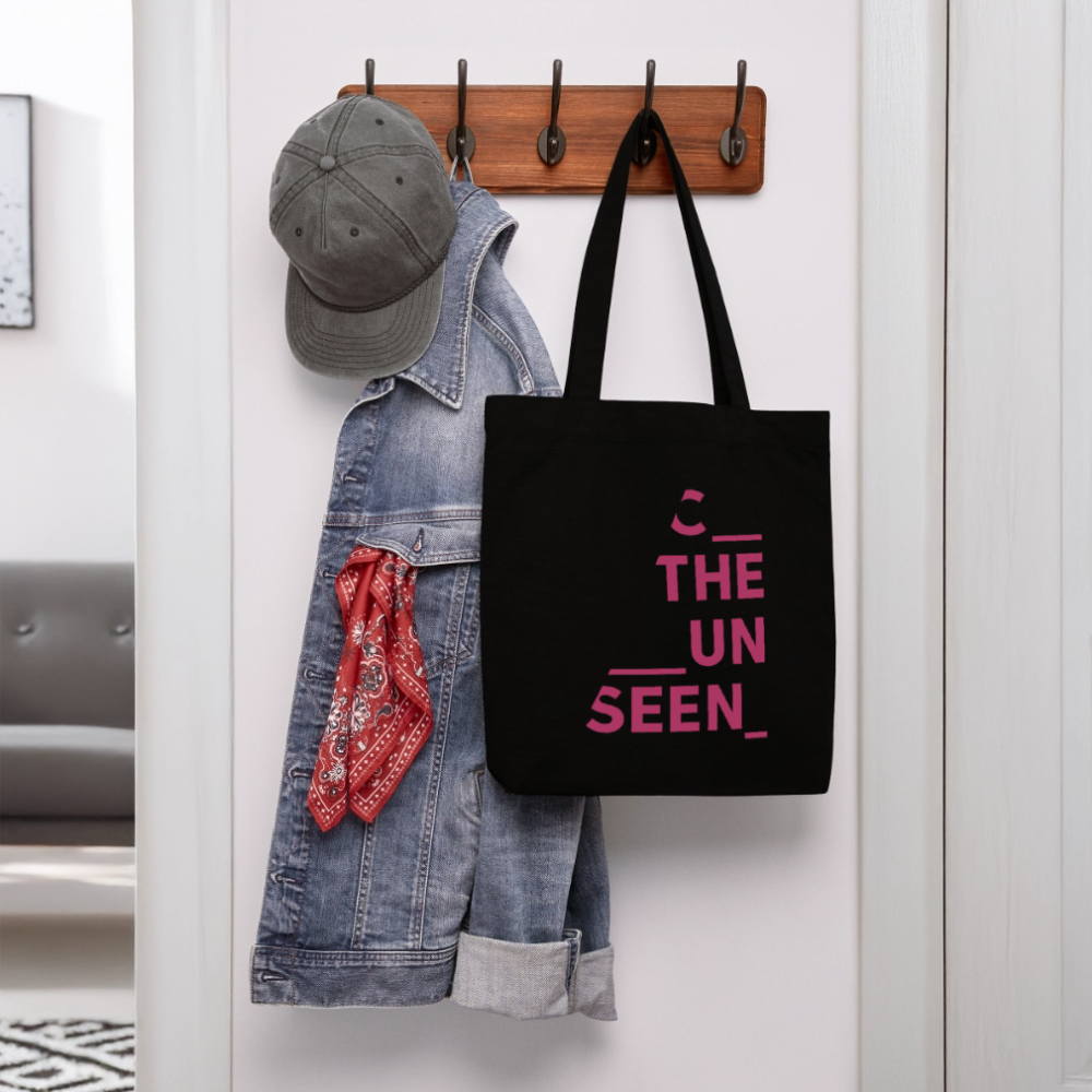 C the Unseen - Tote Bag pinker Druck - Schwarz