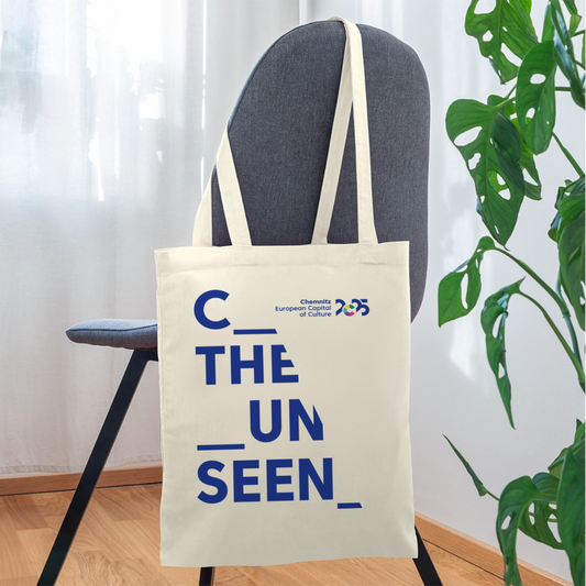 C the Unseen - Tote Bag blauer Druck - Natur