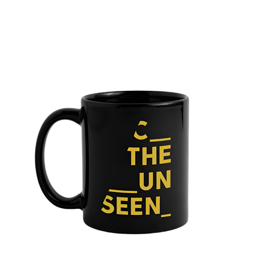 C the Unseen - Tasse gelber Druck - Schwarz