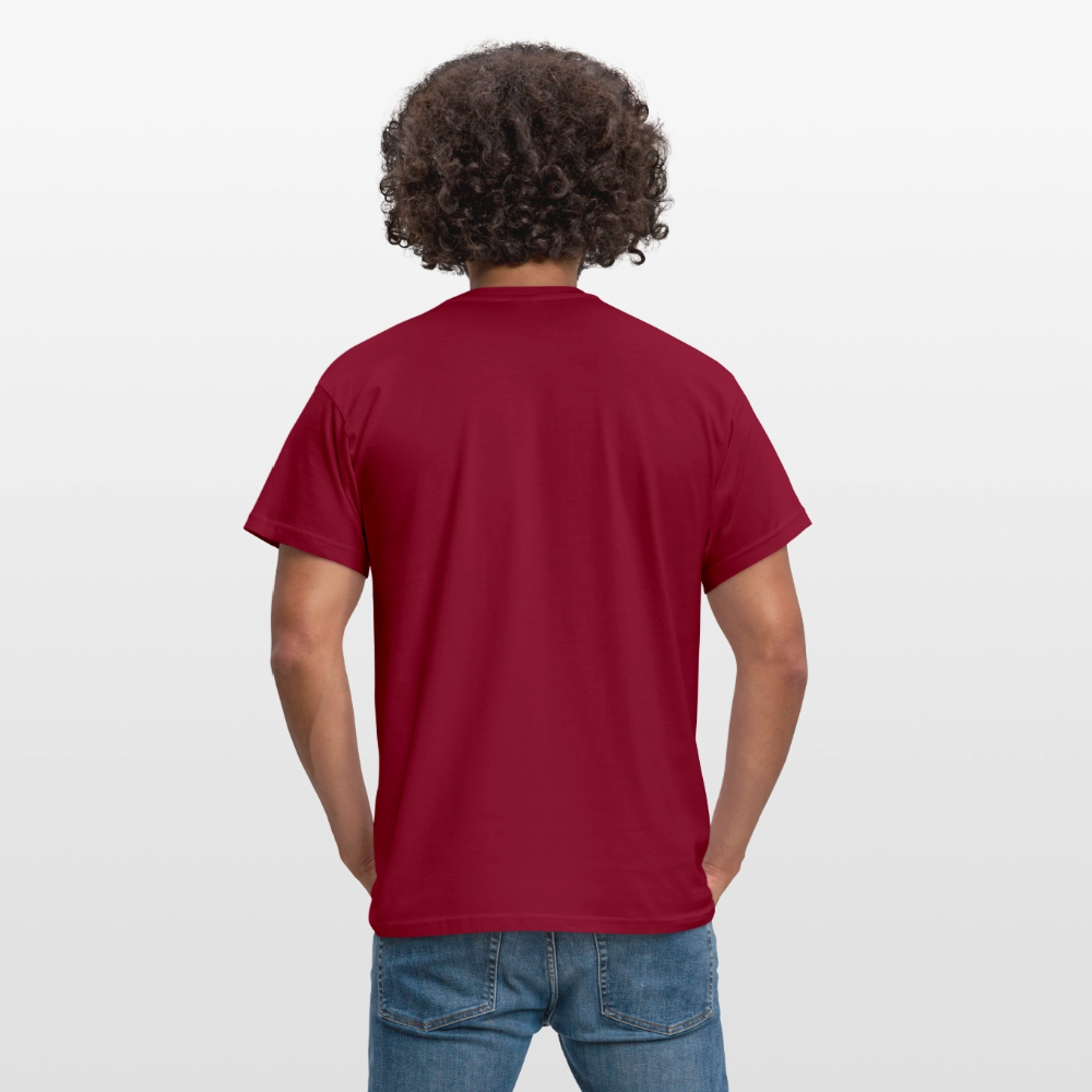 Stadthalle weiß - Close Up Unisex T-Shirt - Ziegelrot