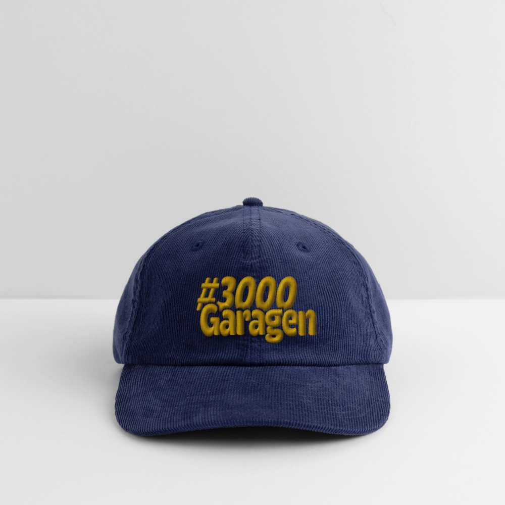 #3000 Garagen - Cord Cap - mittel Navy