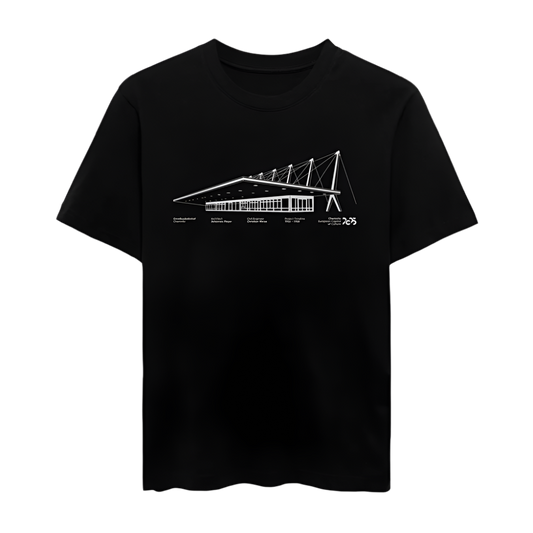 Omnibusbahnhof -  Organic Unisex T-Shirt - Schwarz