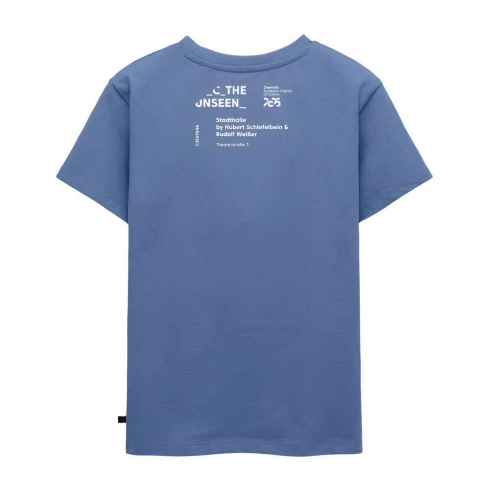 Stadthalle Close-Up - Kinder T-Shirt - Taubenblau
