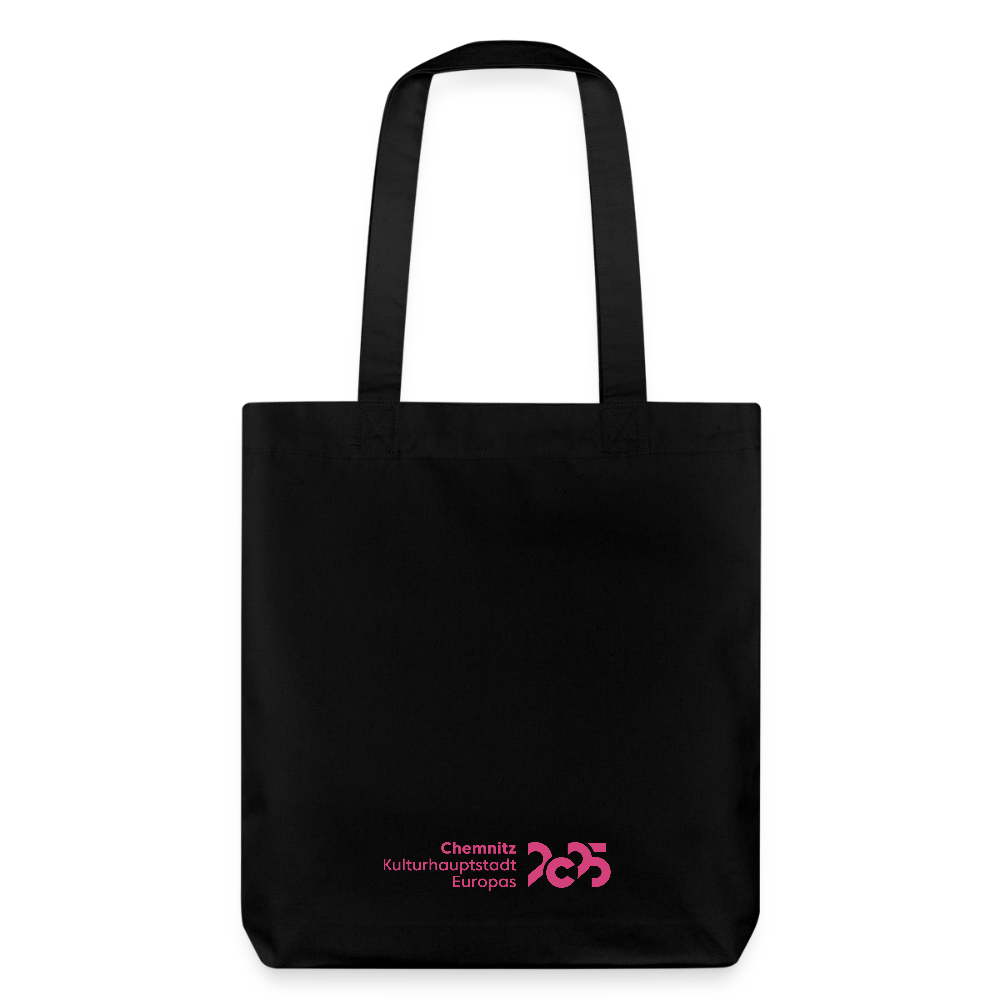 C the Unseen - Tote Bag pinker Druck - Schwarz