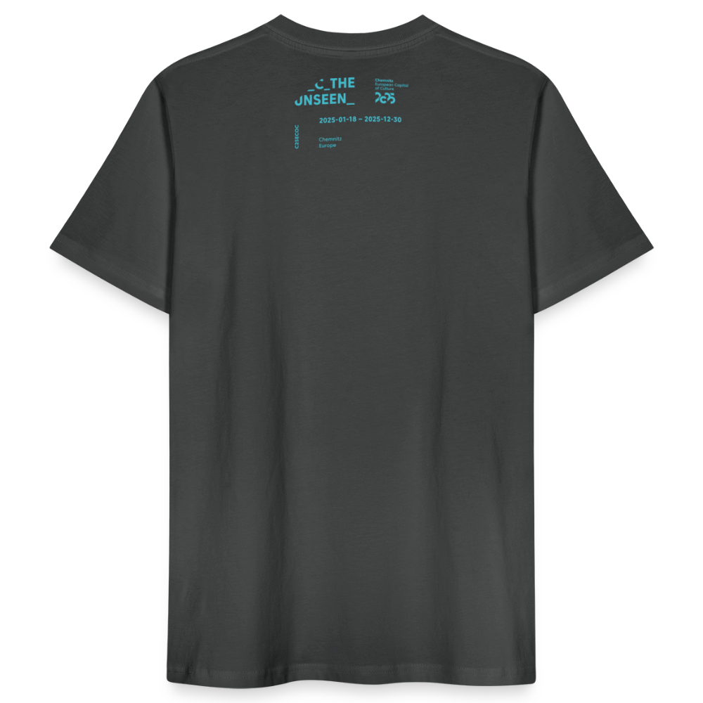C the Unseen Verlauf - Organic Unisex T-Shirt - Anthrazit