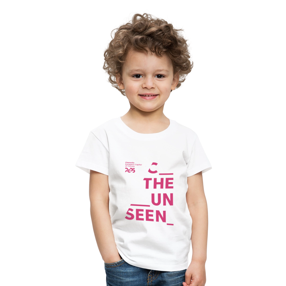 C the Unseen - Kinder T-Shirt rosa Druck - Weiß