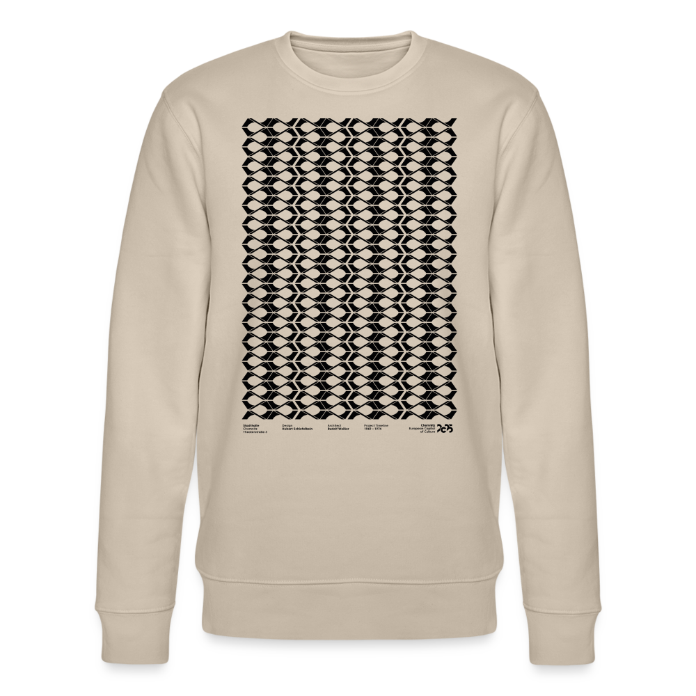 Stadthalle Vorderseite - Sweatshirt schwarzer Druck - Beige
