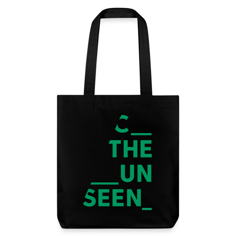 C the Unseen - Tote Bag grüner Druck - Schwarz
