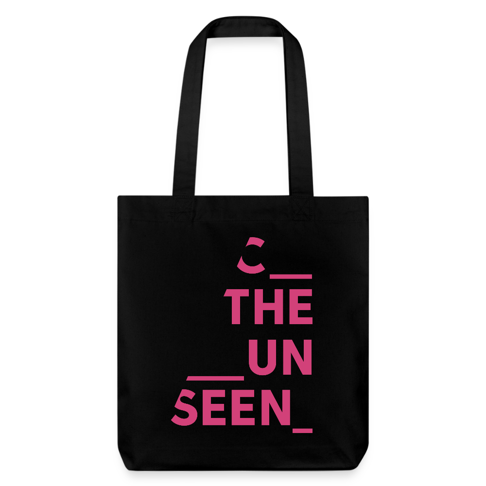 C the Unseen - Tote Bag pinker Druck - Schwarz