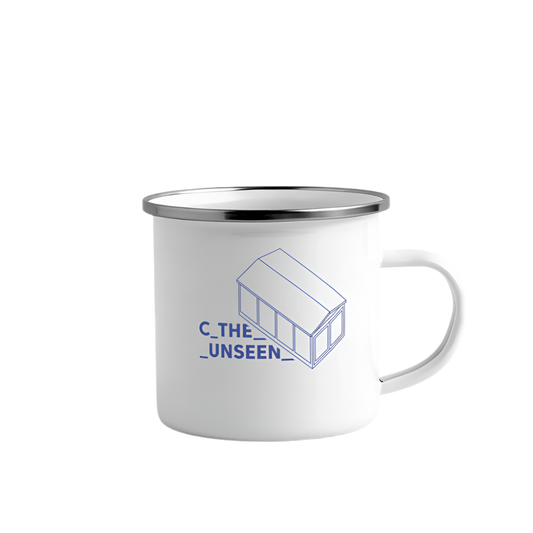 Garage Typ 1 - Emaille-Tasse - Weiß