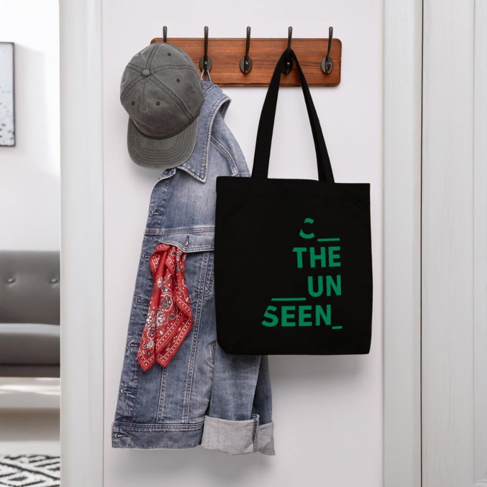 C the Unseen - Tote Bag grüner Druck - Schwarz