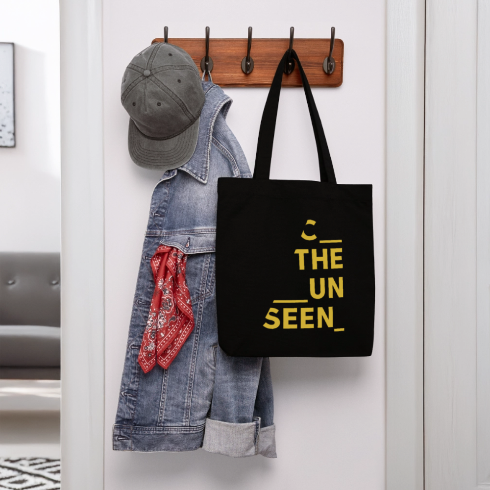 C the Unseen - Tote Bag gelber Druck - Schwarz