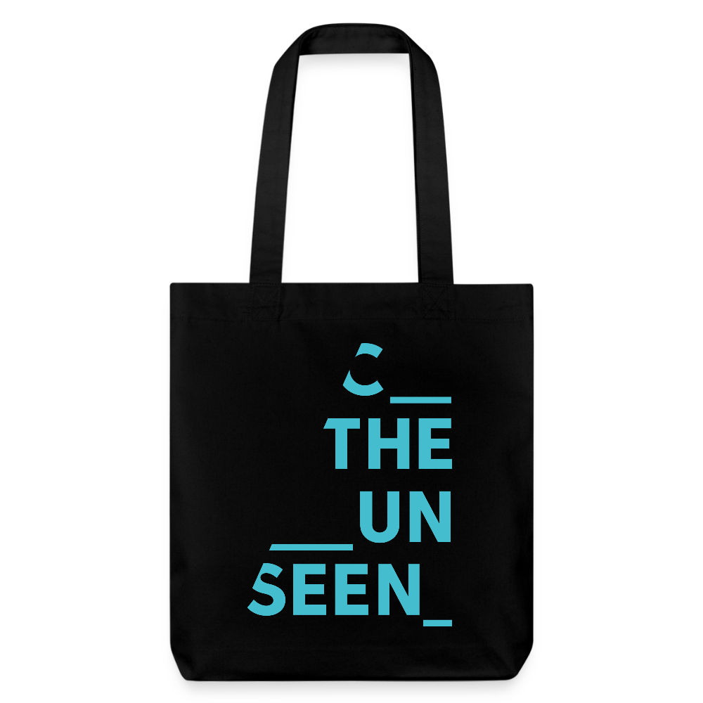 C the Unseen - Tote Bag blauer Druck - Schwarz