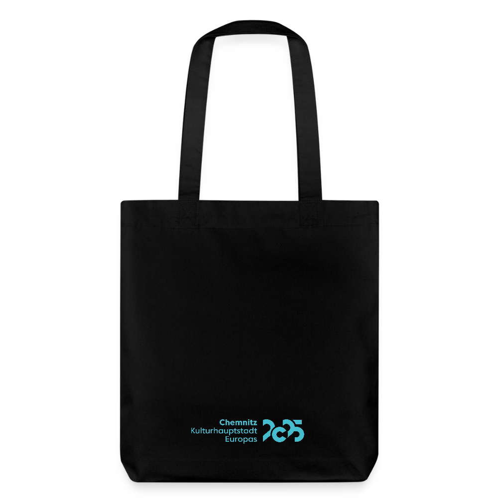 C the Unseen - Tote Bag blauer Druck - Schwarz