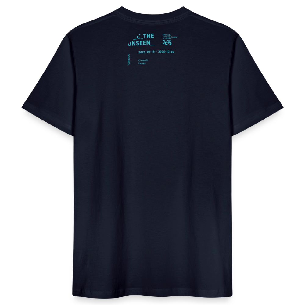 C the Unseen Verlauf - Organic Unisex T-Shirt - Navy