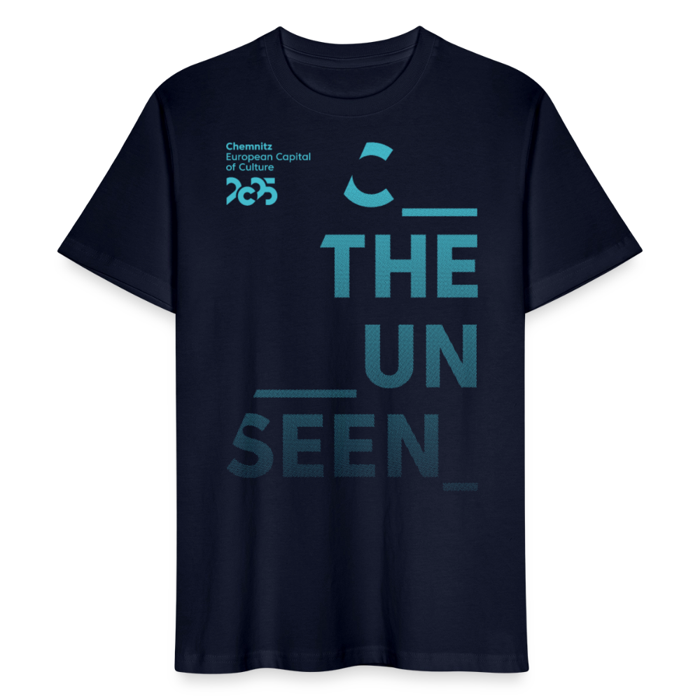 C the Unseen Verlauf - Organic Unisex T-Shirt - Navy