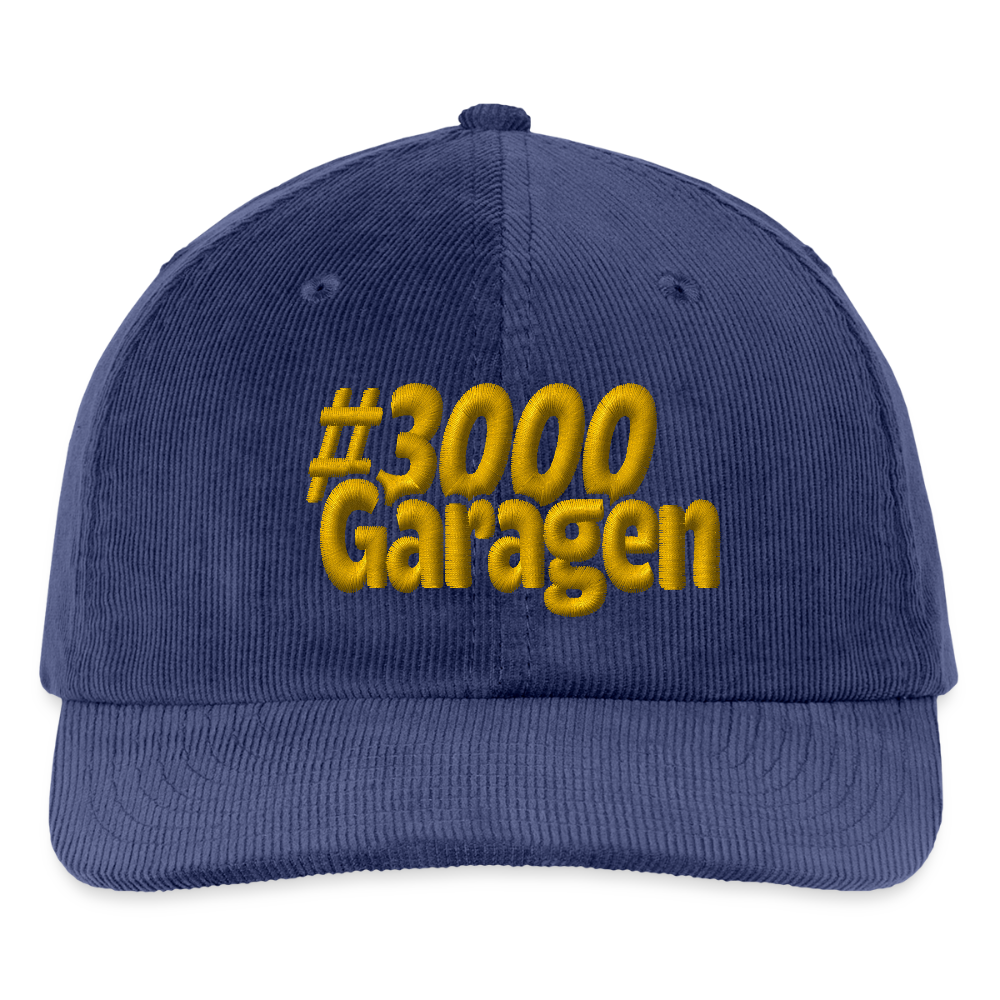 #3000 Garagen - Cord Cap - mittel Navy