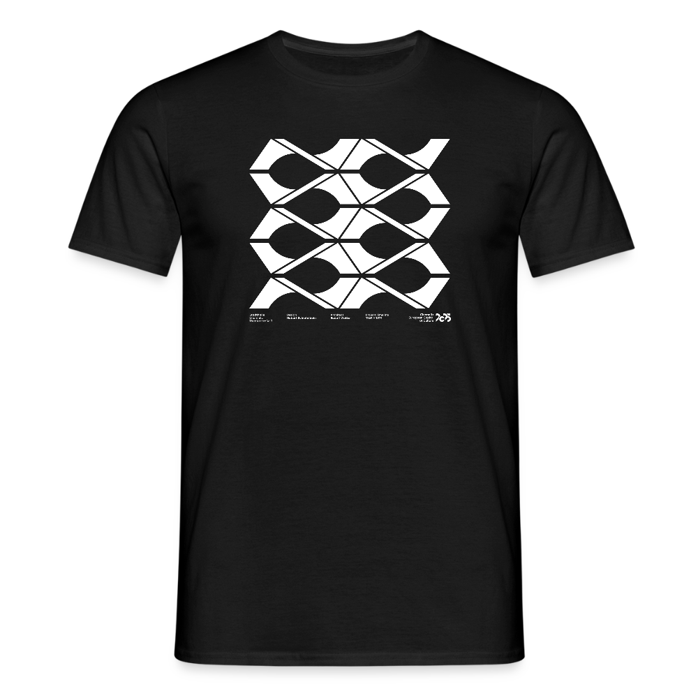 Stadthalle weiß - Close Up Unisex T-Shirt - Schwarz