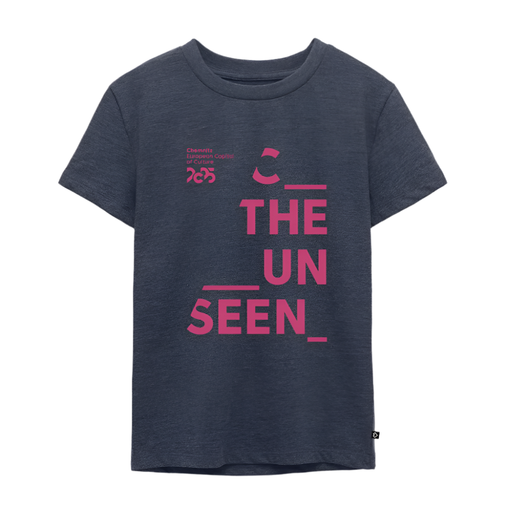 C the Unseen - Kinder T-Shirt rosa Druck - Jeansblau
