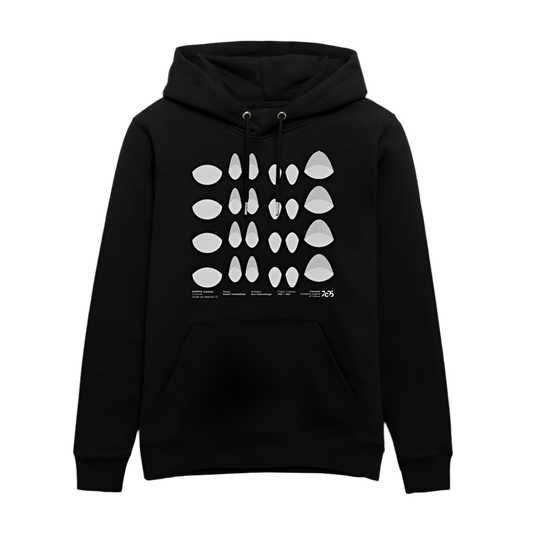 RAWEMA Gebäude Close Up - Organic Unisex Hoodie - Schwarz