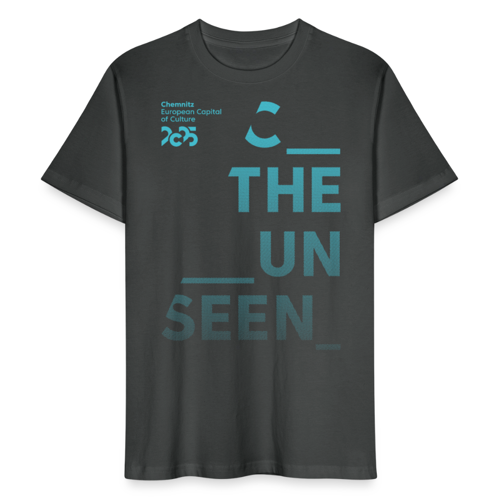 C the Unseen Verlauf - Organic Unisex T-Shirt - Anthrazit