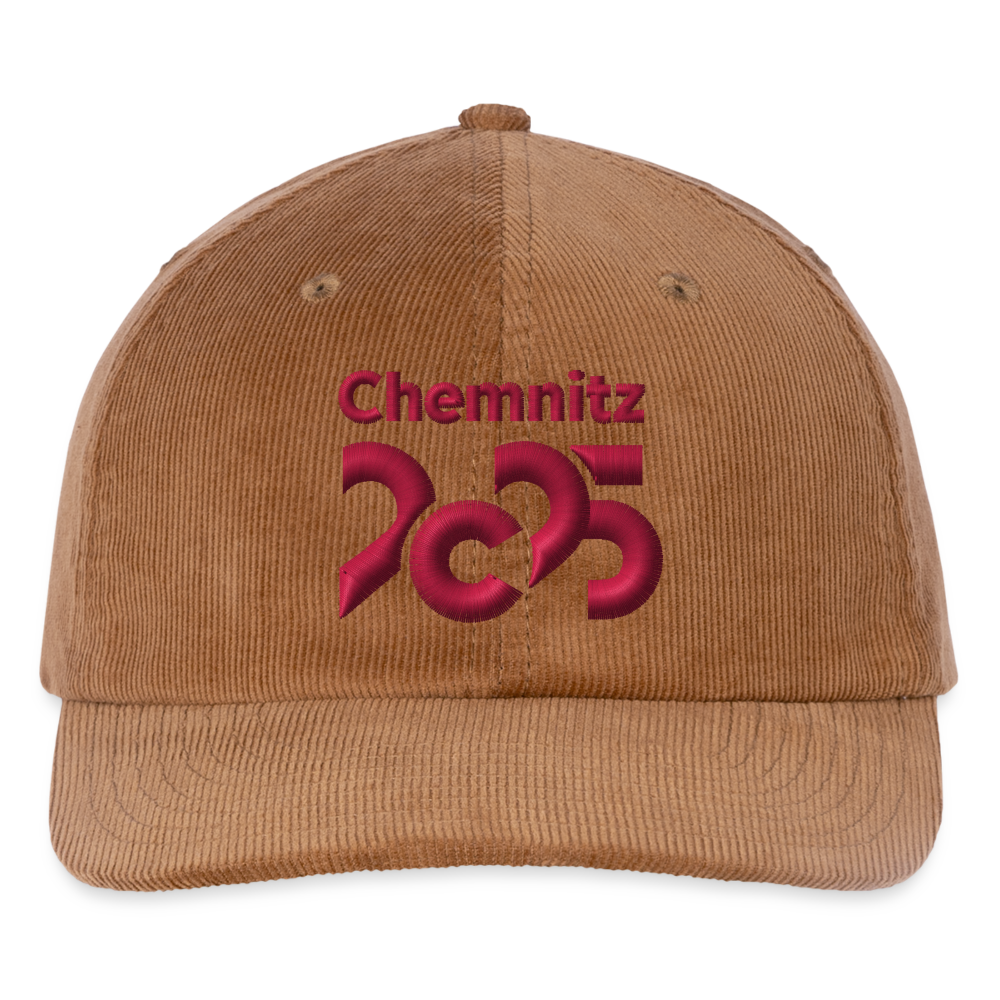 Chemnitz 2025 - Cord Cap roter Stick - Mocca