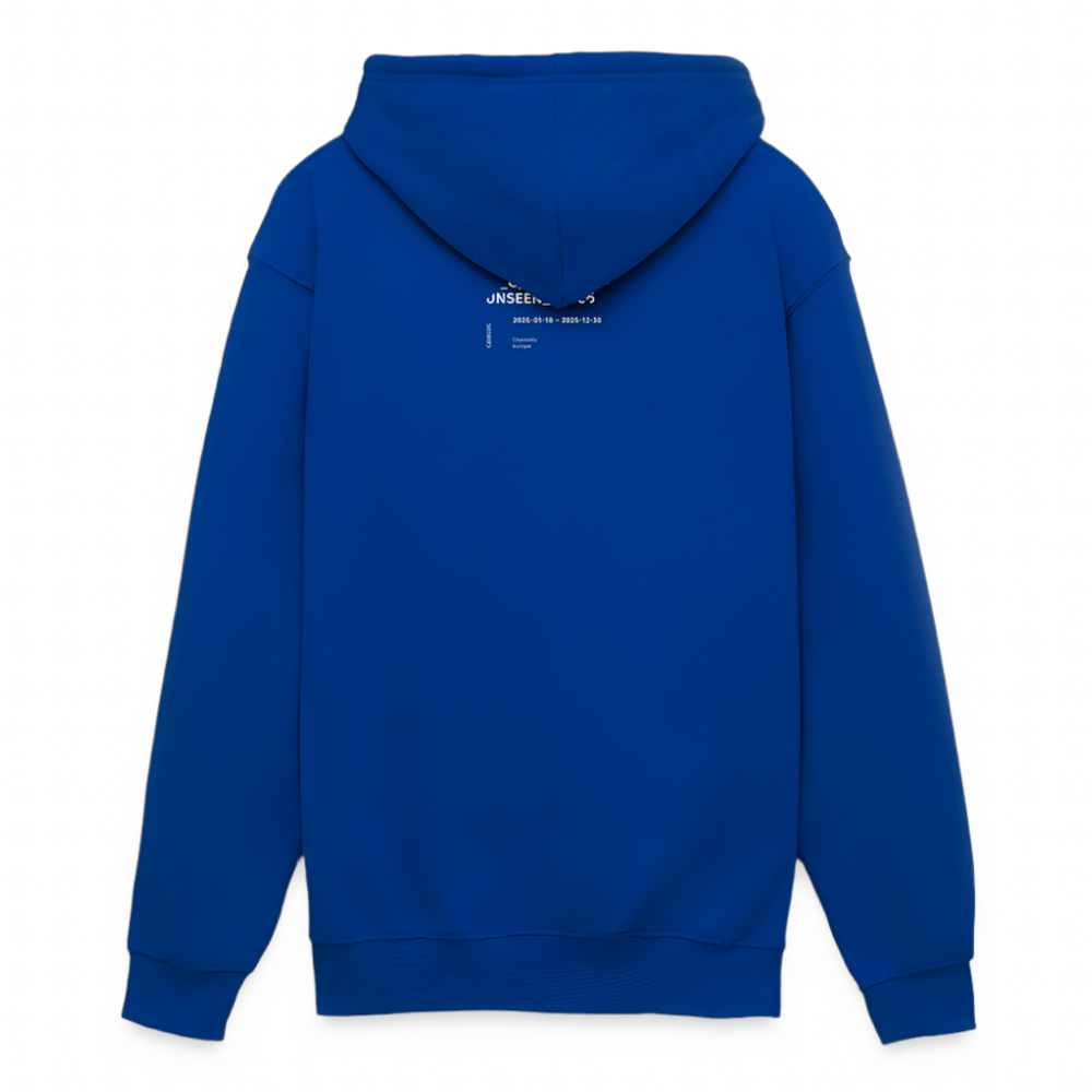 CTU Frame - blauer Hoodie weißer Druck - Königsblau