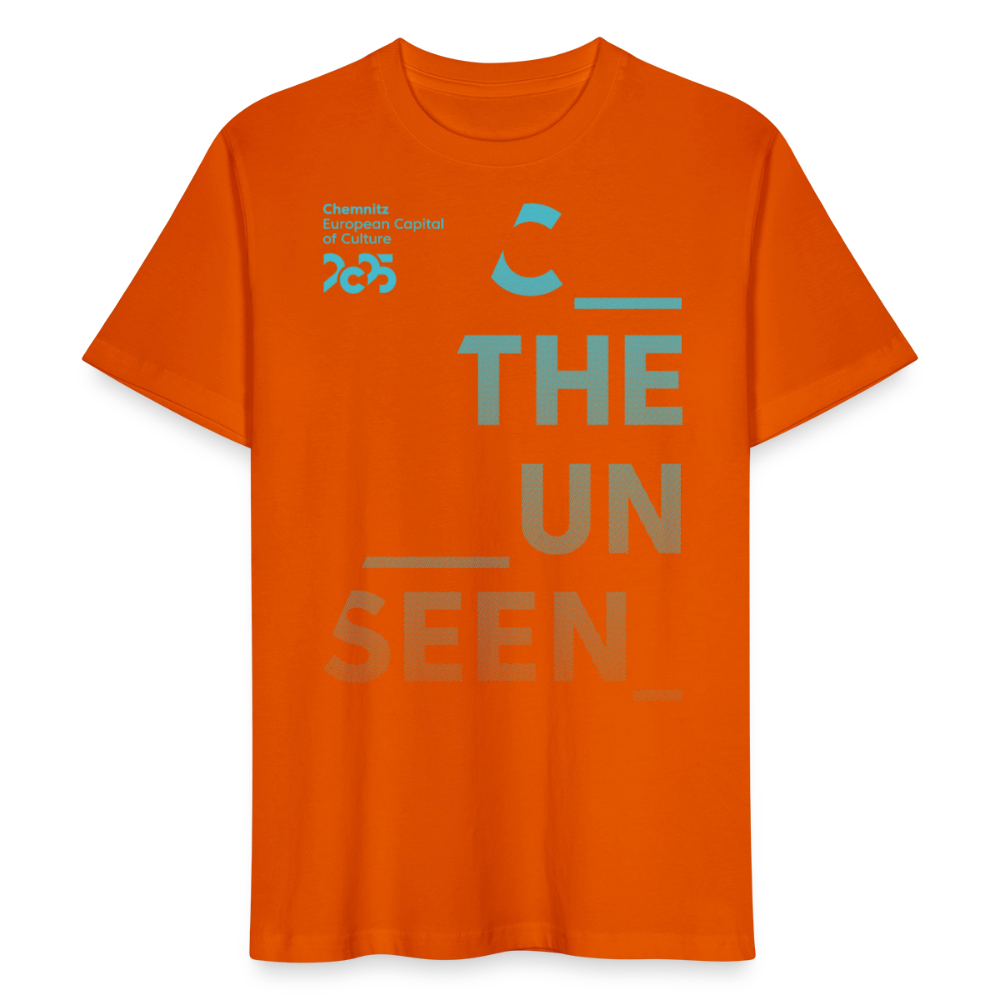 C the Unseen Verlauf - Organic Unisex T-Shirt - Tieforange