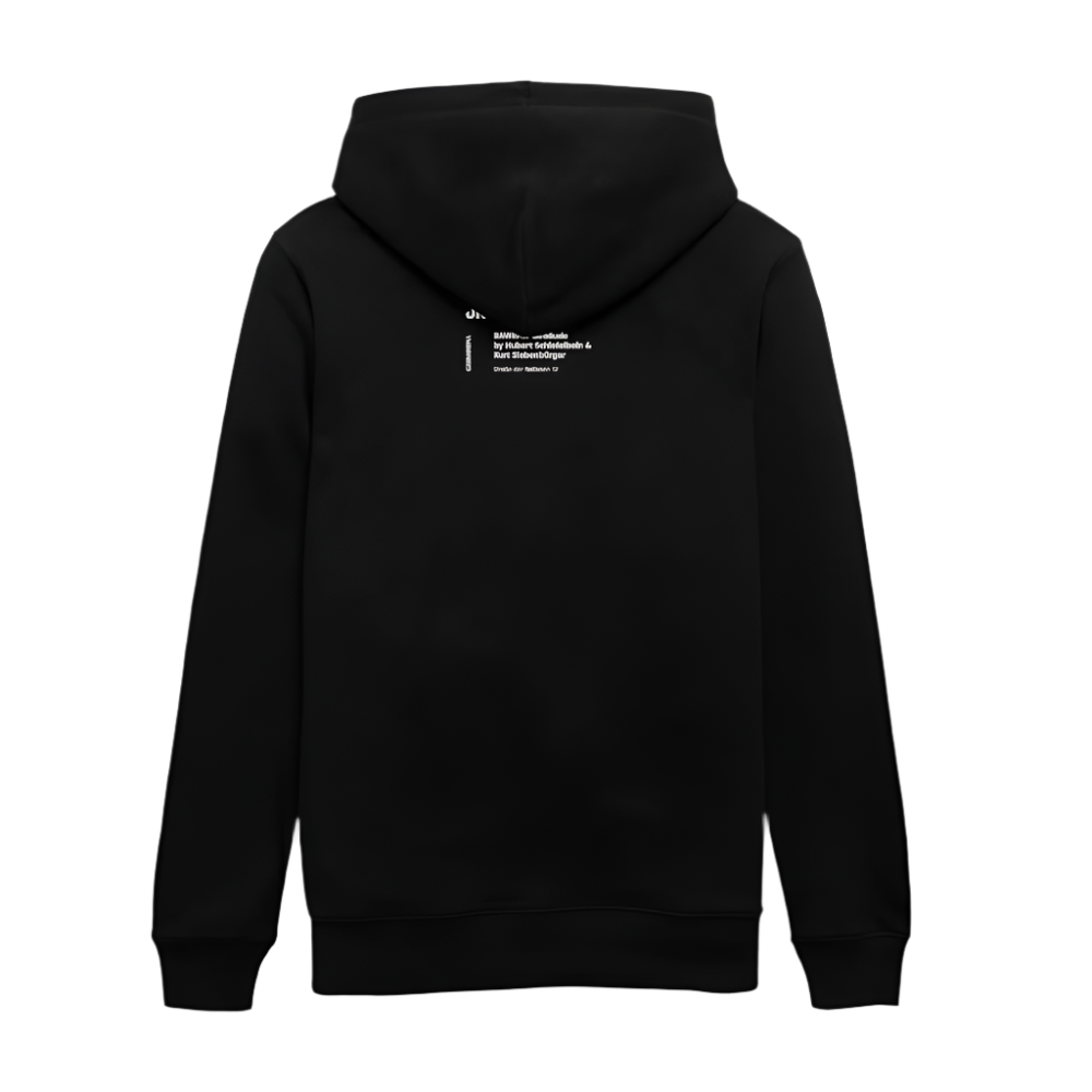 RAWEMA Gebäude - Unisex Organic-Hoodie - Schwarz