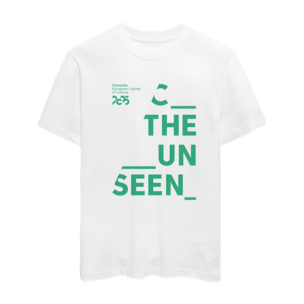 C the unseen grün - Organic Unisex T-Shirt - Weiß