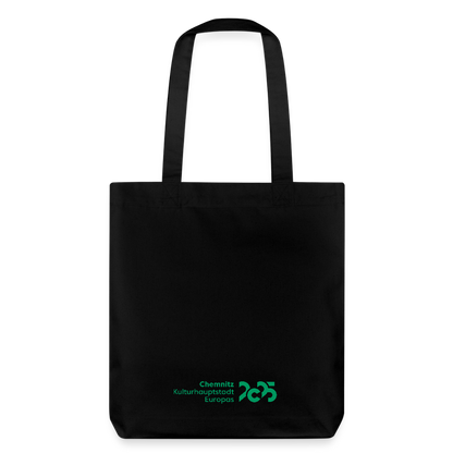 C the Unseen - Tote Bag grüner Druck - Schwarz