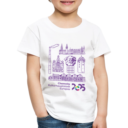 C the History - Kinder T-Shirt - Weiß