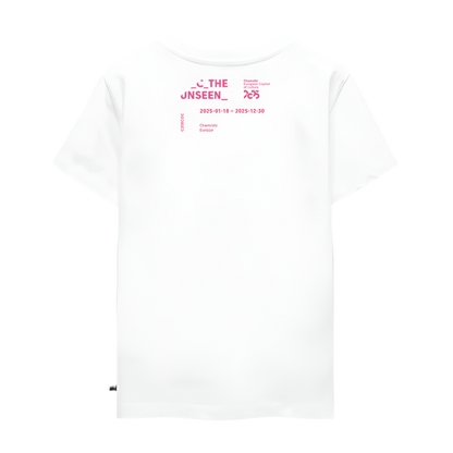 C the Unseen - Kinder T-Shirt rosa Druck - Weiß