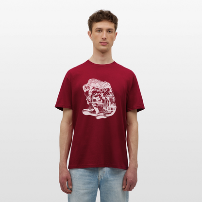 C The Dream - Unisex T-Shirt weißer Druck - Ziegelrot